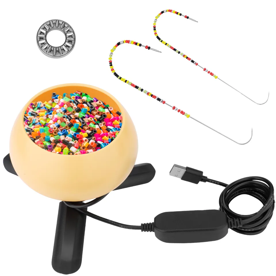 Electric Bead Spinner Kit Bead Bowl Loader for DIY Seed Beads