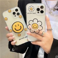 【CC】 Ins Kawaii sun flower stand soft silicon iPhone 13 12 X XS XR 7 8 MiNi 10 happy Cover