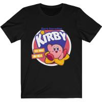 【Hot】2023 Kirby - Cute T Shirt Cotton round neck short sleeve casual T-shirt แฟชั่นแขนสั้นผ้าฝ้าย