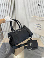 2023 รูปแบบใหม่เดิมˉPRADA ไนล่อนสลิงกระเป๋า Tote กระเป๋าสะพายสําหรับผู้หญิง 1: 1 ที่มีคุณภาพสูงหรูหรา Crossbody กระเป๋าผู้หญิงกระเป๋า