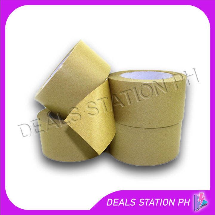 Brown Packing Paper Tape Kraft Tape 2inches x 50m | Lazada PH