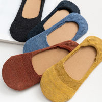 5 Pairs Spring Summer Women Socks Solid color fashion invisible socks Silicone Non-slip socks girl sock 35-40 No Cardboard Socks Tights