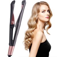 【LZ】❒✈  2 em 1 torção do cabelo curling alisamento ferro alisador de cabelo curler liso ferro clara cabelo estilista rolos espiral