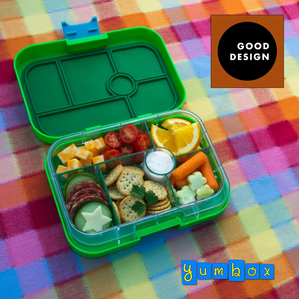 Yumbox Lunchbox w. 4 Rooms - Bento Tapas - Antibes Blue Groovy