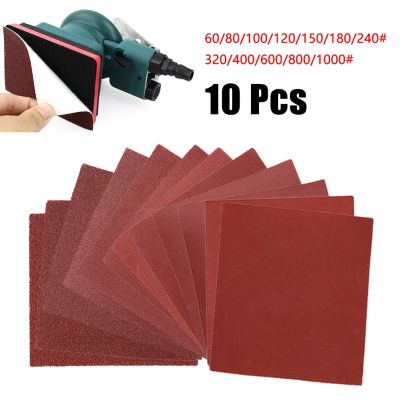 10pcs Sandpaper For Grinding Polishing Walls Furniture Cars Boats 60 80 100 120 150 180 240 320 400 600 800 1000 Abrasive Tool