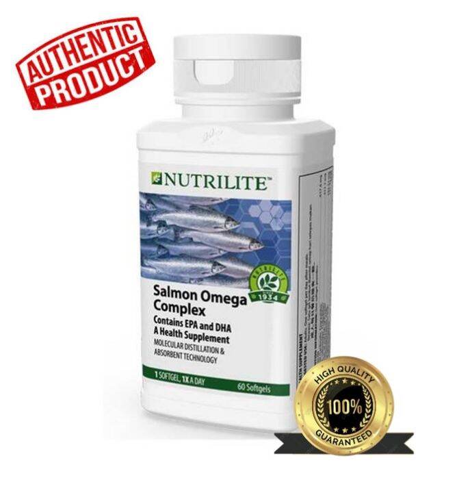 Amway Nutrilite Salmon Omega 3 Complex Softgels Wellness Supplement