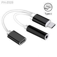 2 in 1 Charger And Audio Type C Cables Earphone Headphones Jack Adapter Connector Cable 3.5mm Aux Headphone For Android Phones