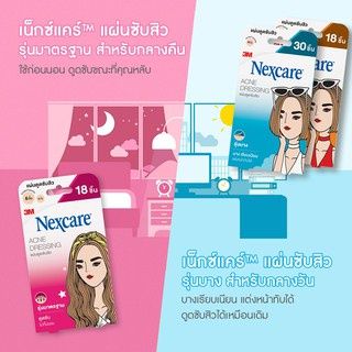 ซื้อ-2-ชิ้น-ฟรี-ขนาดทดลองใช้-แผ่นซับสิว-แผ่นแปะสิว-3m-nexcare-acne