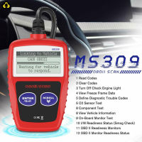 Ms309 OBD2 Scanner Car Check Engine Code Reader Fault Scanning Instrument OBDII Automatic Diagnostic Tool