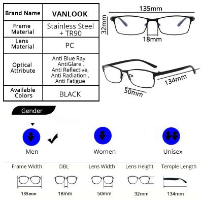 Anti Blue Light Ray Myopia Computer Glasses Men Women Eyeglasses For Shortsighted 125 175 225