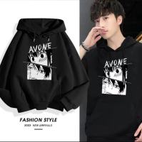 AVONE เสื้อแขนยาวมีฮู้ด เสื้อกันหนาวมีฮู้ด เสื้อแขนยาวมีฮู้ดสีล้วน ผ้าสำลี ผ้าหนาดีใส่สบาย 0040