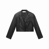 TATICHU - Áo blazer da đen - Leather blazer thumbnail