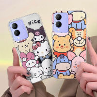 เคสใส่โทรศัพท์ Vivo Y17s โปร่งใสกันกระแทกการ์ตูนน่ารักใหม่ลายเสือน้อยลูกแมวยางนิ่มเคสโทรศัพท์ Y17s Vivo ฝาครอบโทรศัพท์ลายการ์ตูนน่ารักสวยงาม