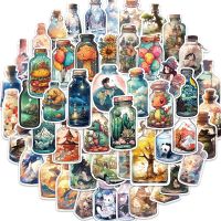 hotx【DT】 10/30/50PCS Bottle Cartoon Stickers Luggage Skateboard Graffiti Gradient Sticker Decal