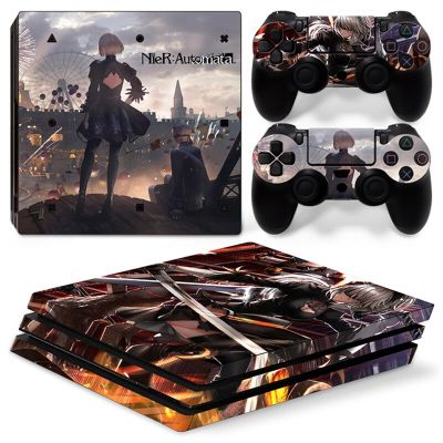 (MQ สไตล์ใหม่) เคสสติ๊กเกอร์สกินสำหรับเด็กผู้หญิง Nier PS4 PRO Console Ps4 PS4 Pro Console 2คอนโทรลเลอร์ Pro Skin กรอบและที่คลุม