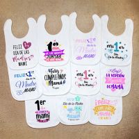 【YD】 Baby Bibs Happy Mother s Day Print Infant Bib Toddler Cotton  Newbeon Shower Boys Burp Cloths