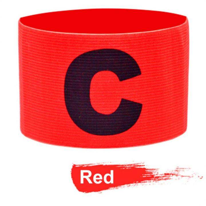 c-shaped-logo-football-captain-armband-customizable-anti-drop-elastic-tape-wound-armband-adjustable-protective-armband-special-adhesives-tape