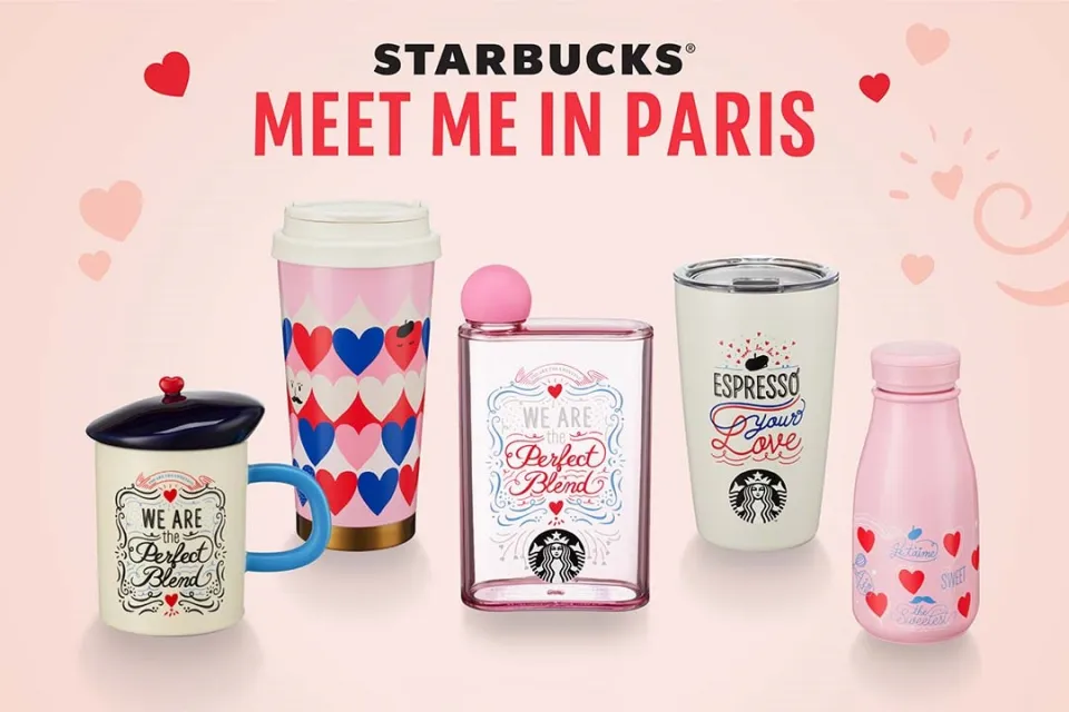 NEW 2022 Starbucks Paris Espresso Your Love Cold Tumbler + Lid +