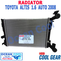 หม้อน้ำ โตโยต้า อัลติส  2008 - 2014 เกียร์ ออโต้ RD0021 ครื่องยนต์ 1ZZFE , 3ZZFE 1,600 CC Cool Gear 422176-10504W Radiator Toyota ALTIS