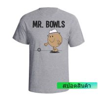 ราคาต่ำสุด!! เสื้อยืดผ้าฝ้าย แขนสั้น พิมพ์ลาย Mr Bowls สําหรับผู้ชาย PTY65RE669129S-3XL