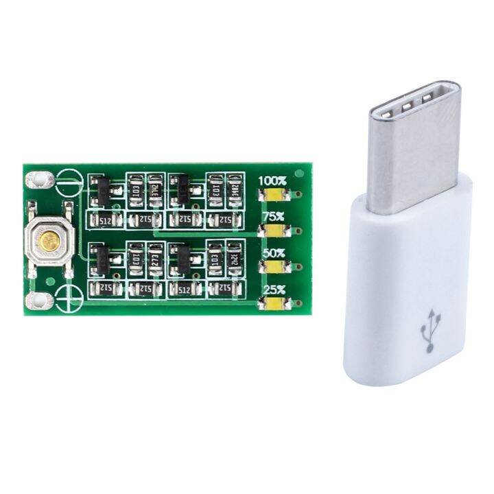 1x USB Type C 3.1 Male to MicroUSB 2.0 5 Pin Adapter & 1x 3S 11.1V 12V 12.6V Lithium Battery