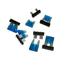 【YF】 5 Pairs Car Fuse Holder PCB Board Medium Small Mini Blade Auto Automotive for Safety Clip Insertion 5A 7.5A 10A 15A 20A 30A 40A