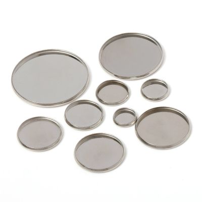 20pcs Stainless Steel Round Cabochon Settings Blank Tray Bezel Base Fit 6-30mm Cabochon Cameo For DIY Jewelry Making Accessories DIY accessories and o
