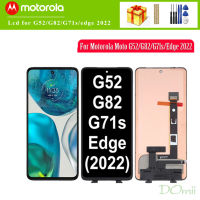 ของแท้สำหรับ Motorola Moto G82สัมผัสหน้าจอ LCD เปลี่ยนชิ้นส่วนประกอบหน้าจอดิจิตอล