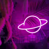 Led Planet Lightning Moon Neon Light Decor Wall Hanging Lights Room Decoration Lights Neon Led Lights Sign