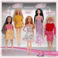 ตุ๊กตา Barbie Barbie สำหรับเด็กผู้หญิง Barbie ตุ๊กตาของแท้ Barbie Preloved/ตุ๊กตาเปลือยใหม่ (ชุด K)