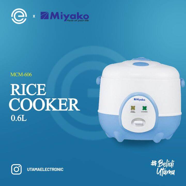 MIYAKO Rice Cooker 0.6L MCM606 Lazada Indonesia
