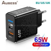 ✜ ใหม่ 65W Charger USB Type C Charger Quick Charge 3.0 PD USB-C อะแดปเตอร์ชาร์จโทรศัพท์มือถือสำหรับ IPhone Huawei 12 Samsung