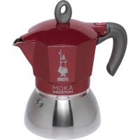 bialetti induction 4 cups red