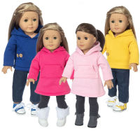 New Cute sports suit 2 pcs in 1  Fit For American Girl Doll 18 Inch Doll Clothes   Shoes are not included. Hand Tool Parts Accessories