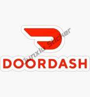 [Xiaofeitian Auto Supplies] DOORDASH Red Sticker Graphic Auto Wall Laptop Cell Truck Sticker For Windows Cars Trucks Bodywork Windshield Suv Decoration