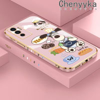 เคส Chenyyka สำหรับ Vivo V23e 5G,เคส Y75 V23E ลายการ์ตูนสุนัขคุกกี้ดีไซน์ใหม่ด้านข้างเคสโทรศัพท์ซิลิโคนฝาปิดเลนส์เต็มรูปแบบเคสป้องกันกล่องกันกระแทก Softcase