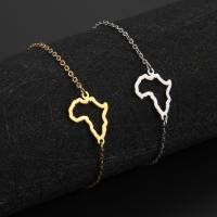 ♦ Skyrim South Africa Gold Color Bracelets on Hand Stainless Steel African Map Women 39;s Bracelet Jewelry Friend Gift 2023 Trend