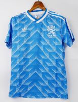 HOLLAND NETHERLAND AWAY 1988 LIGHT BLUE RETRO FOOTBALL SHIRT SOCCER JERSEY