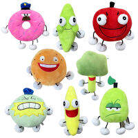 2023 New 1 piece 20-30 m. Shovelware brain toy doll animation donut banana apple pear Cucumis melo orange stuffed Kado Ulang Tahun for kids