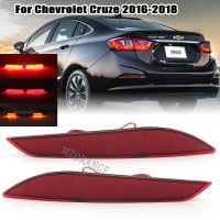 ไฟสะท้อน Bemper Belakang สำหรับ Chevrolet Cruze 2016-2018 3ฟังก์ชันไฟเบรคหลังไฟตัดหมอกไฟท้ายสัญญาณเลี้ยวและหยุด