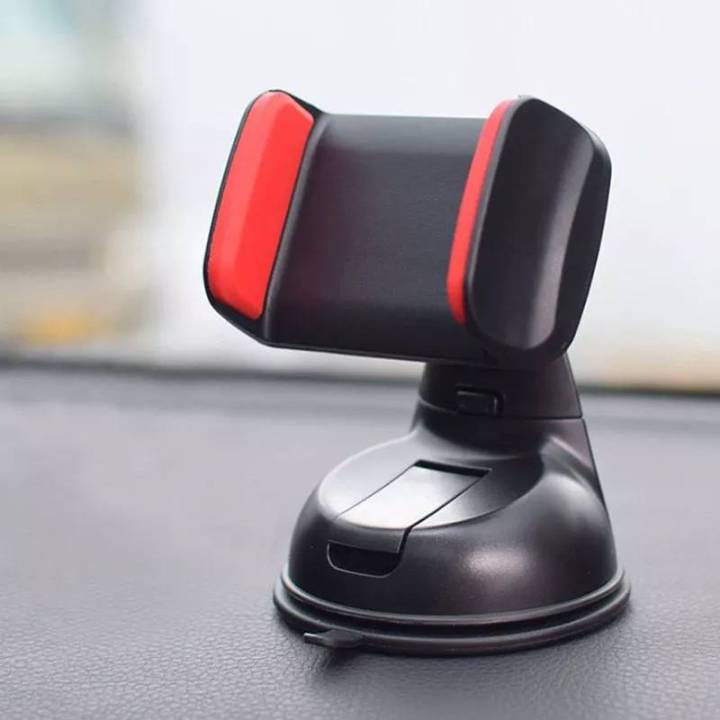 ที่ยึดโทรศัพท์มือถือในรถยนต์-ที่ตั้งมือถือในรถ-แท่นจับมือถือในรถ-แบบติดดูดกระจก-อย่างดี