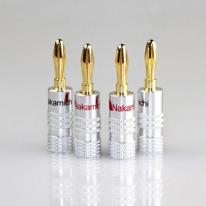 4pcs-banana-connector-4mm-speaker-banana-plugs-24k-copper-gold-plated-4mm-banana-jack-match-with-4mm-binding-post