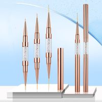 1PC Double-headed Line Drawing Pen Nail Art UV Gel Liner Painting Brushes 5+7/9+12/15+20mm Painting Pen Manicure Art Tools Artist Brushes Tools