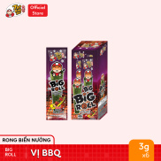 Rong biển TaoKaeNoi BIG ROLL 3g Hộp 6 gói vị BBQ cay nhẹ, thơm nồng