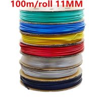 100m/roll 11MM Heat shrinkable tube heat shrink tubing Insulation casing 100m a reel Cable Management