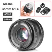 CÓ SẴN) Ống kính Meike 35mm F1.4 - Dùng Sony E, Fujifilm, Canon EOS