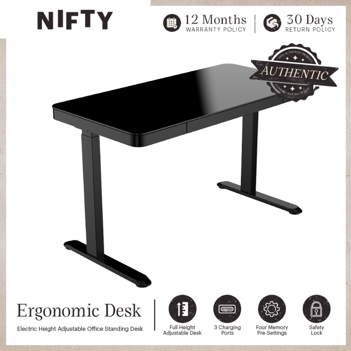 Nifty Ergonomic Electric Table, Height Adjustable Office Standing Desk