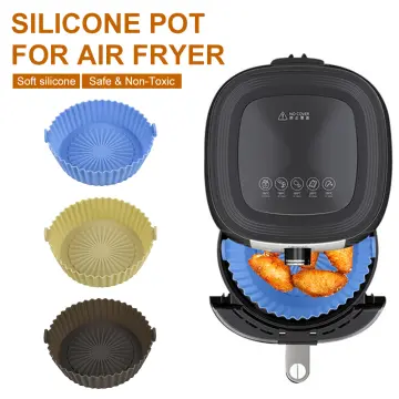 Dropship Air Fryer Silicone Baking Tray Reusable Basket Mat Non-Stick Round  Microwave Pads Baking Mat Oven Air Fryer Liner to Sell Online at a Lower  Price