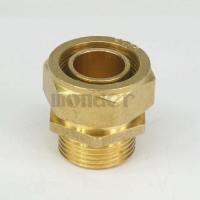 26x32mm IDxOD x 1 BSP Male PEX-AL-PEX Tube Straight Brass Compression Pipe Fitting Connector For Floor Heating