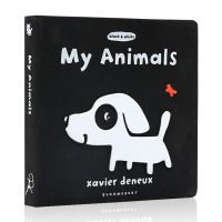 Original English picture book my animals childrens Enlightenment interesting picture book cave Book Xavier deneux Works Black &amp; white